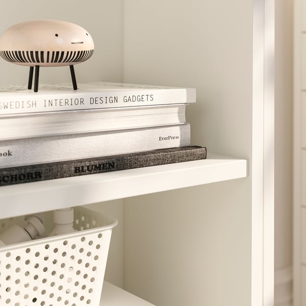 BILLY bookcase with foldable table, white, 80x33/112x106 cm