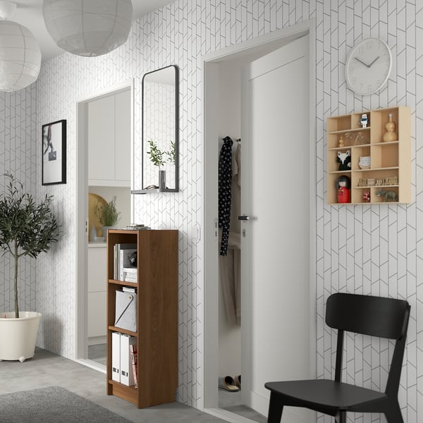 BILLY bookcase, brown walnut effect, 40x28x106 cm