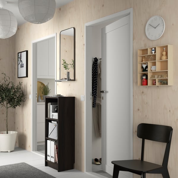 BILLY bookcase, dark brown oak effect, 40x28x106 cm