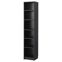 BILLY bookcase, black oak effect, 40x39x202 cm