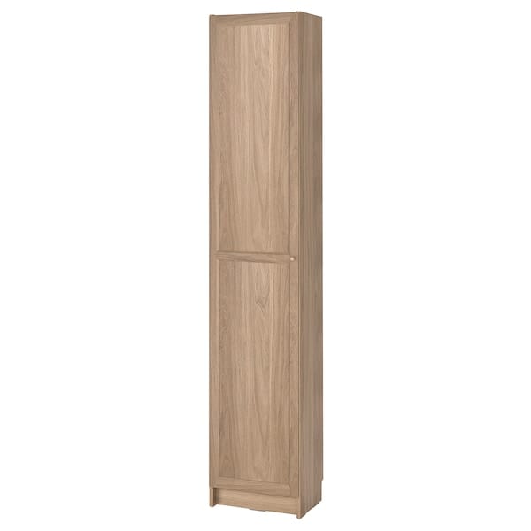 Ikea BILLY / OXBERG - Bookcase with doors, oak effect, 40x30x202 cm
