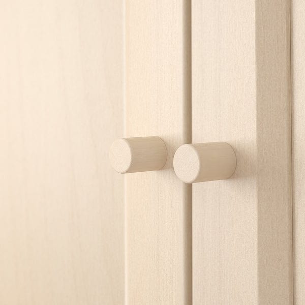 Ikea BILLY / OXBERG - Bookcase with doors/supplementary element, birch effect,80x30x237 cm