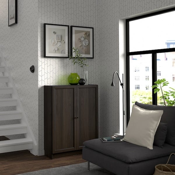 Ikea BILLY / OXBERG - Bookcase with doors,80x30x106 cm