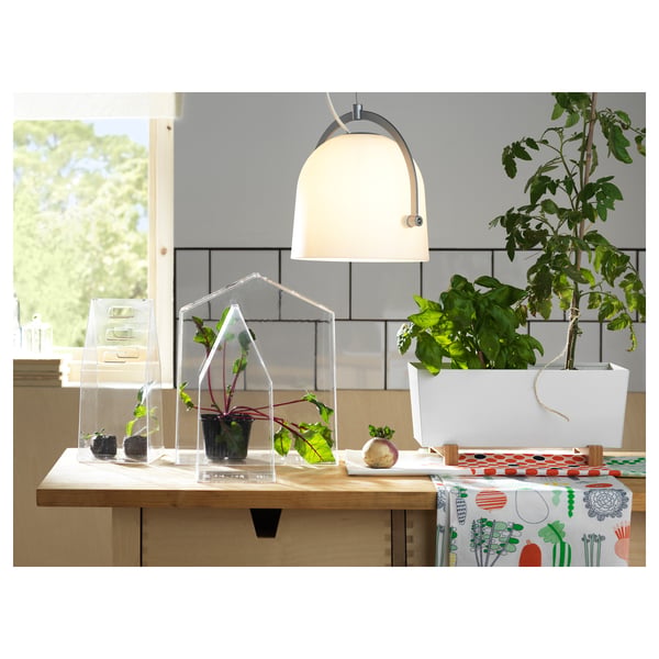BITTERGURKA plant pot, white, 32x15 cm