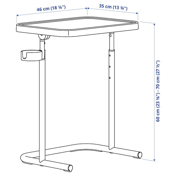 Ikea BJÖRKÅSEN - Laptop stand, brown-orange