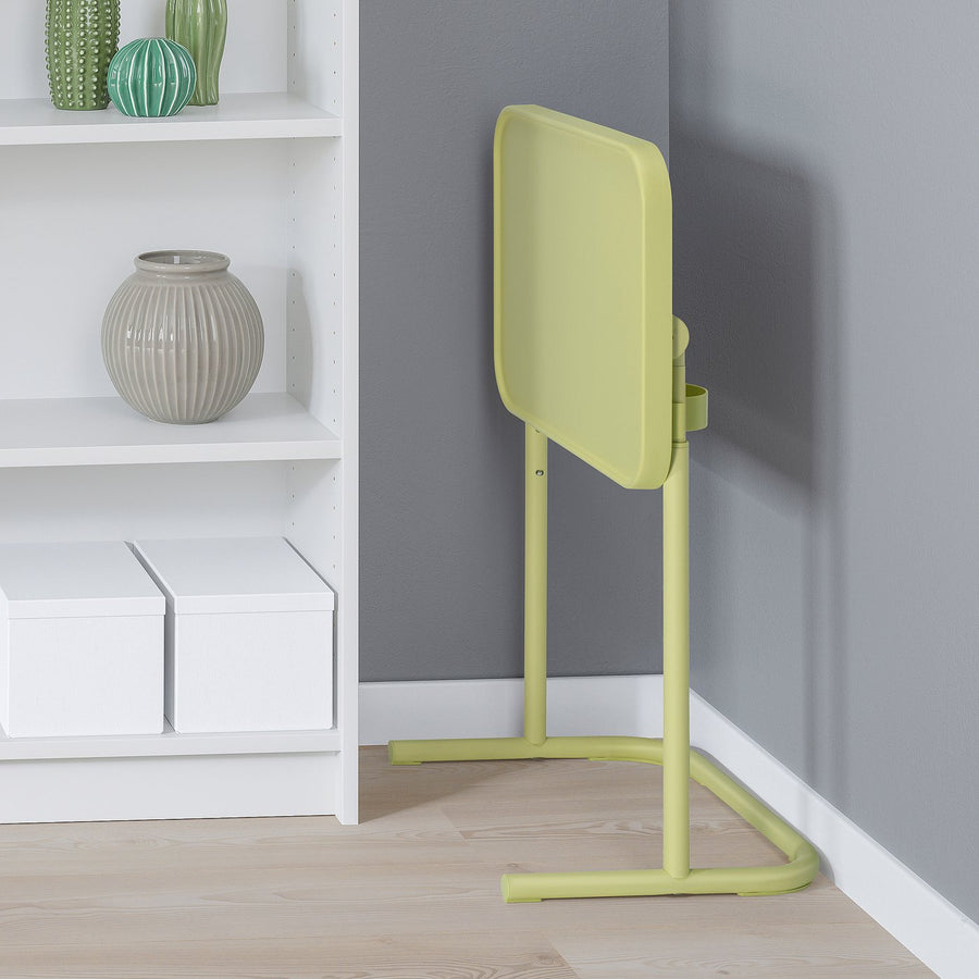 BJÖRKÅSEN laptop stand, yellow-green, 46x65x35 cm