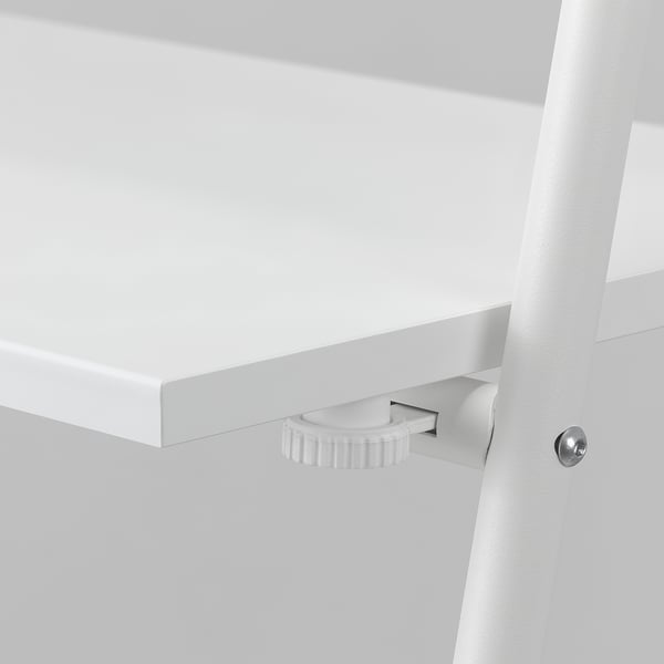 BJÖRKÅSEN folding table, white, 59x110x35 cm