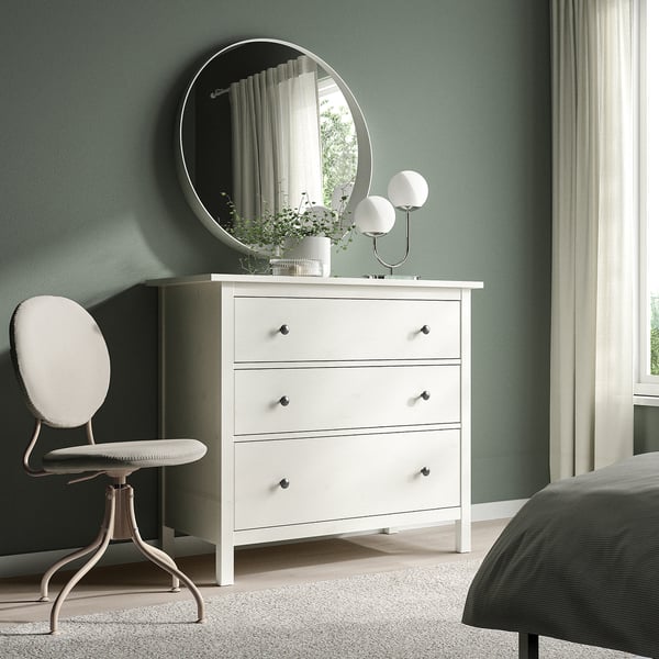 BJÖRKBERGET swivel chair, Idekulla beige, 43x93x59 cm