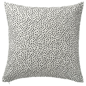 BJÖRKGRÅMAL cushion cover, white/black, 50x50 cm
