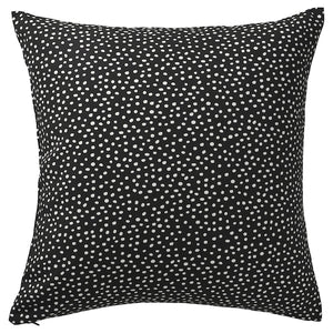BJÖRKGRÅMAL cushion cover, black/white, 50x50 cm
