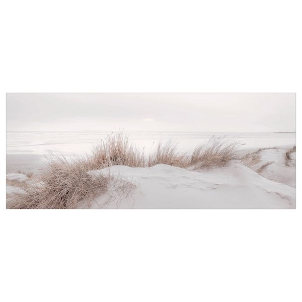 BJÖRKSTA picture, sand dunes, 140x56 cm