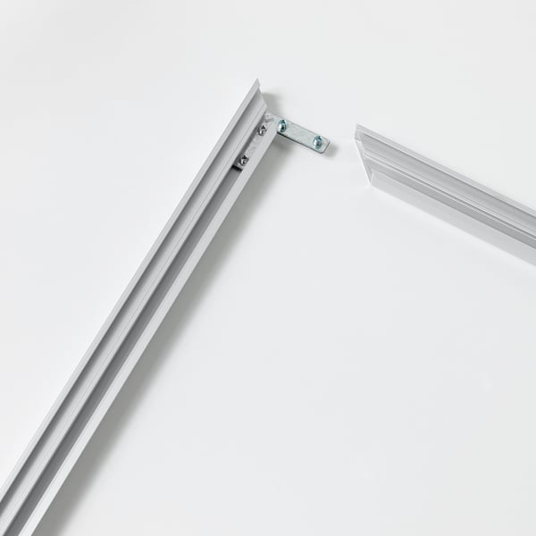 BJÖRKSTA frame, aluminium-colour, 140x56 cm