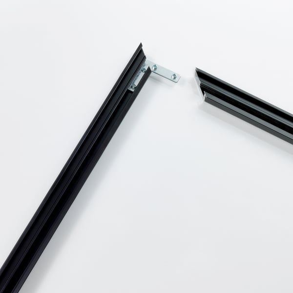 BJÖRKSTA frame, black, 78x118 cm