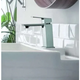 BLADE WASHBASIN MIXER WITH CHROME DRAIN MAMOLI