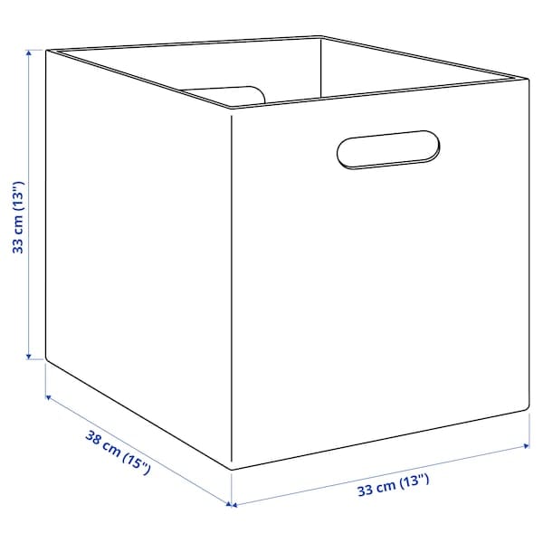 Ikea BLÄDDRA - Box, grey, 33x38x33 cm