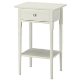 BLÄSTÅSEN bedside table, white, 50x37x76 cm
