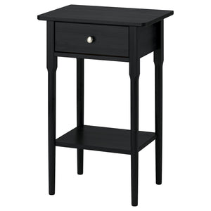 BLÄSTÅSEN bedside table, black, 29x10x27 cm