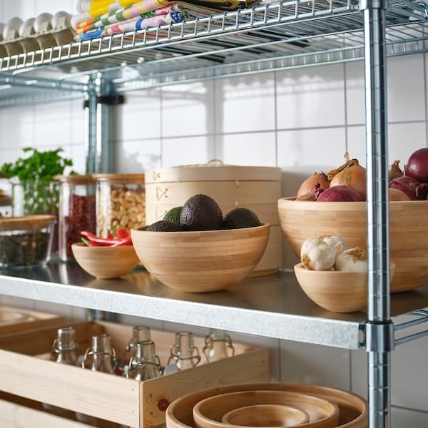 Ikea BLANDA MATT - Serving bowl, bamboo, 20 cm