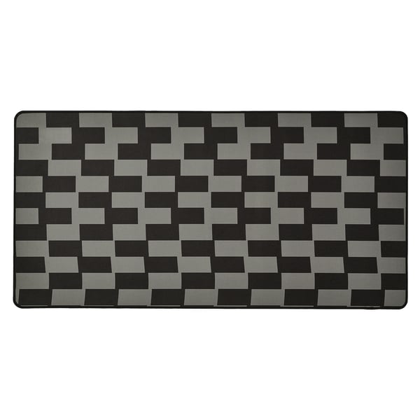 BLÅSKATA gaming mouse pad, black/grey patterned, 40x80 cm