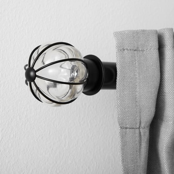 BLÅST finials, 1 pair, black