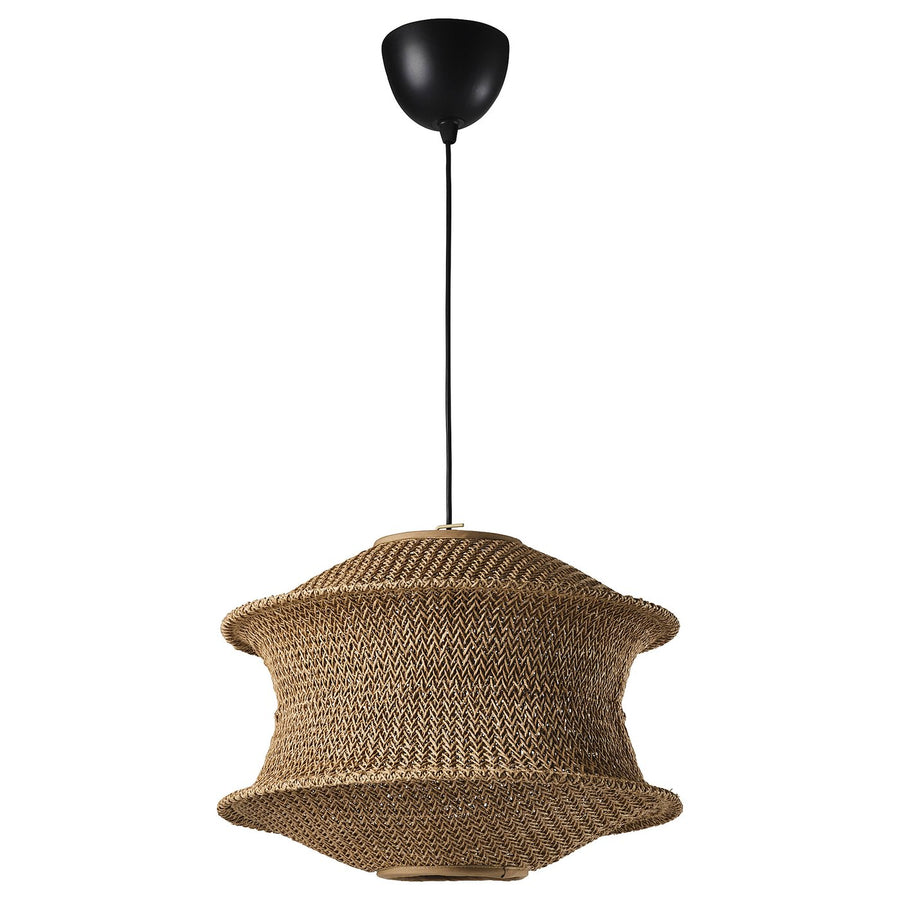 BLÅSTÅNG / HAVSDJUP pendant lamp, beige/black, 45 cm