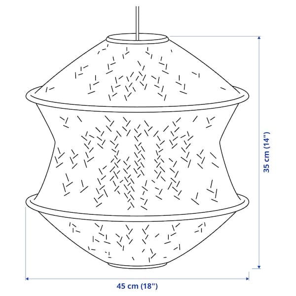 Ikea BLÅSTÅNG - Pendant lamp shade, 45 cm