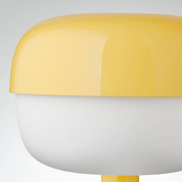 BLÅSVERK table lamp, yellow, 36 cm