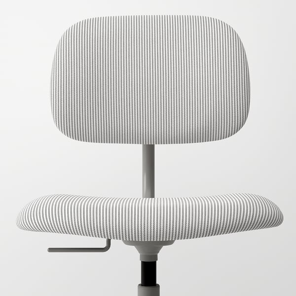 BLECKBERGET swivel chair, Klovsta white/grey, 68 cm