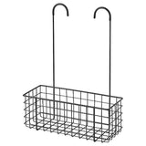 BLECKSJÖN hanging basket, black, 31x12x40 cm