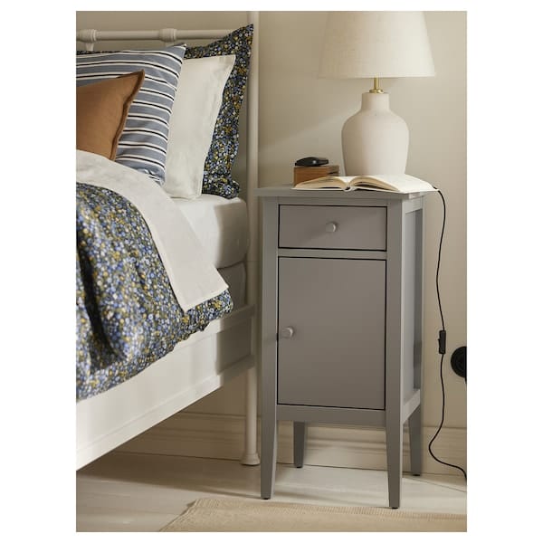 Ikea BLIDVÄDER - Table lamp, off-white ceramic / beige,50 cm