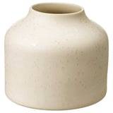 BLODBJÖRK vase, beige, 16 cm