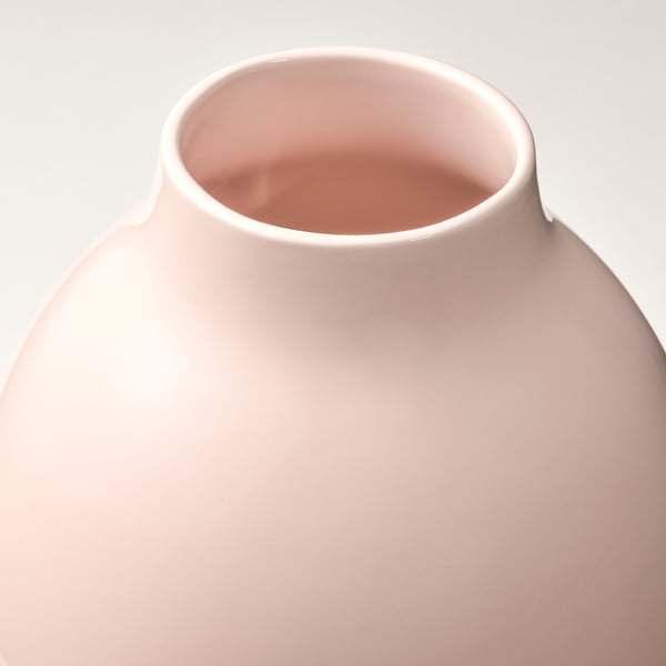 BLODBJÖRK vase, pale pink, 25 cm