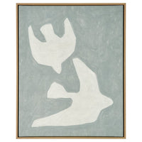 BLODFLÄDER picture, two birds, 40x50 cm