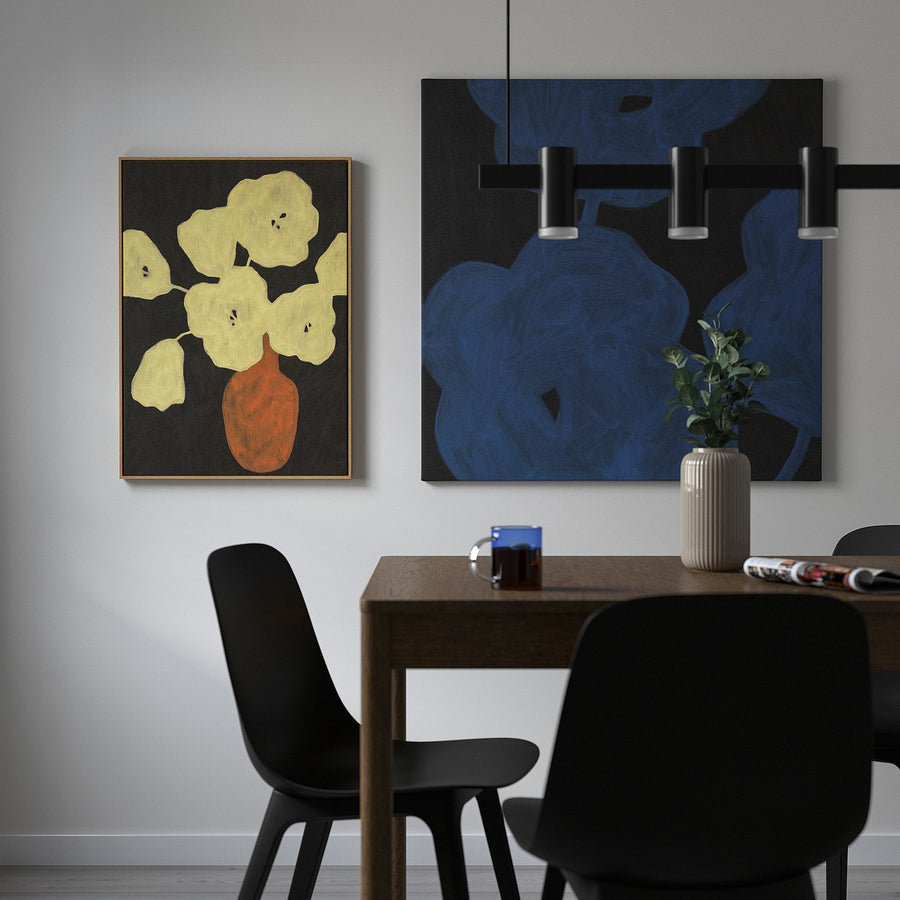 BLODFLÄDER picture, bold florals, 50x70 cm