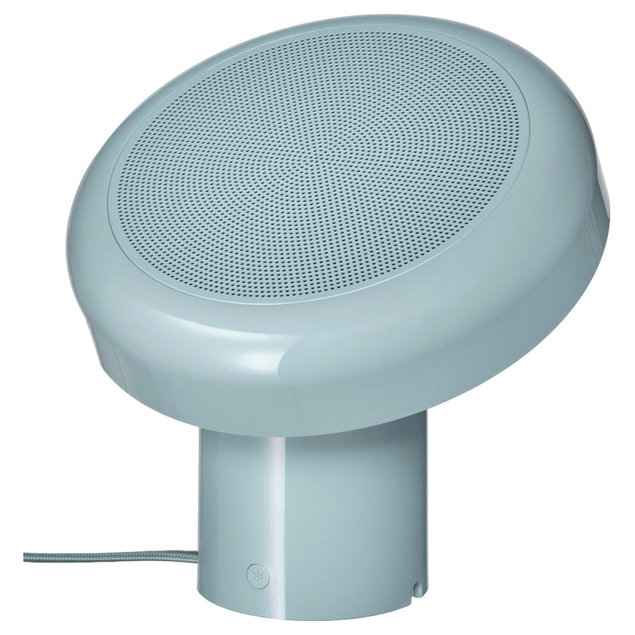 BLOMPRAKT Bluetooth speaker lamp, light blue, 22x22.4x20.6 cm