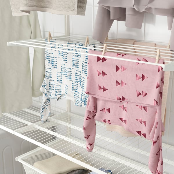 BOAXEL laundry combination, white, 165x40x201 cm