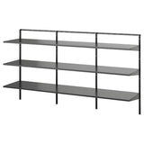 BOAXEL shelving unit, anthracite, 187x40x101 cm