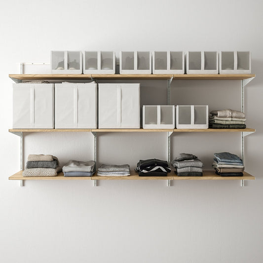 BOAXEL shelving unit, white/oak, 182x40x101 cm