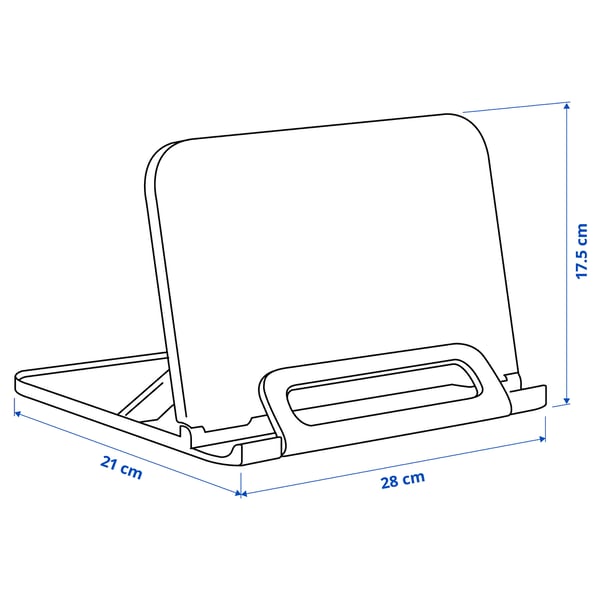 BÖNSYRSA book holder, foldable, 28 cm