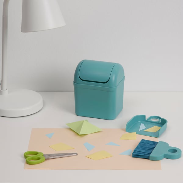 BÖNSYRSA cleaning set, turquoise