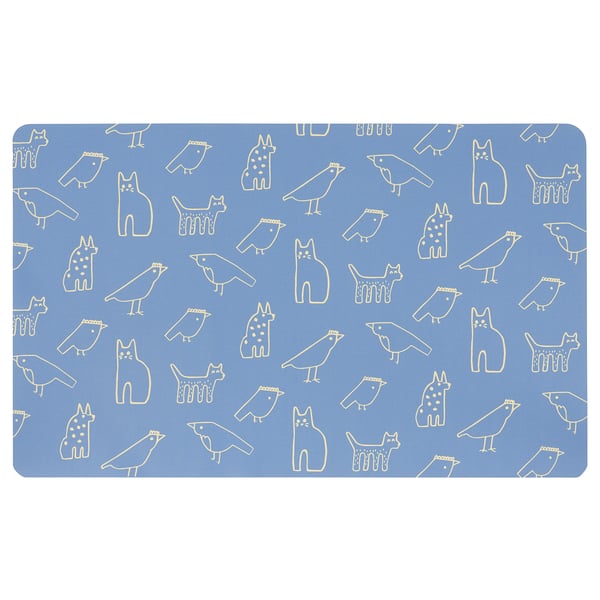 BÖNSYRSA desk pad, animal pattern, 60x37 cm