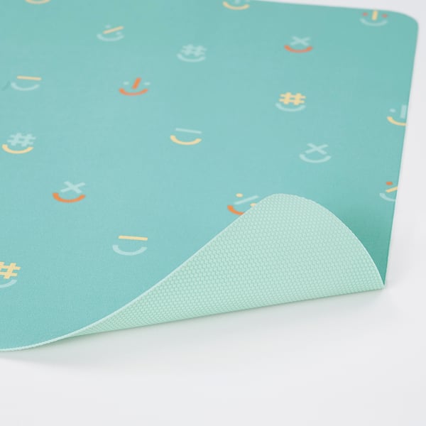 BÖNSYRSA desk pad, turquoise, 60x37 cm