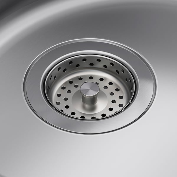 BOHOLMEN inset sink, 1 bowl, stainless steel, 45 cm