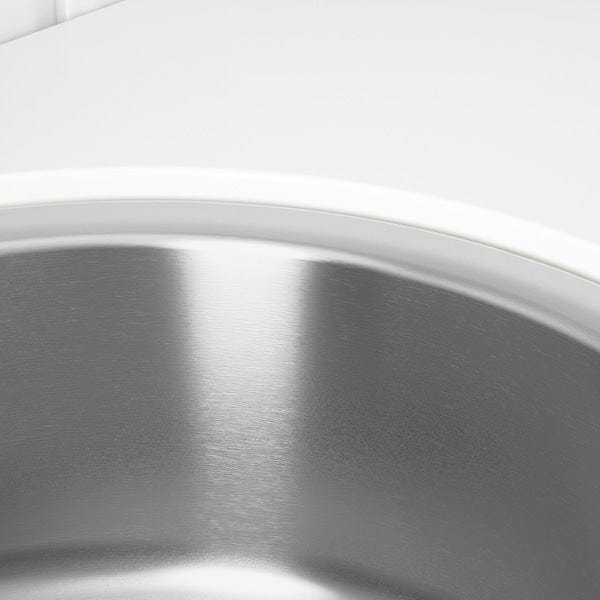 Ikea BOHOLMEN - Built-in 1-bowl sink, stainless steel, 45 cm