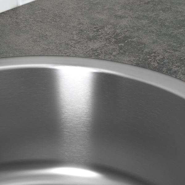 Ikea BOHOLMEN - Built-in 1-bowl sink, stainless steel, 45 cm