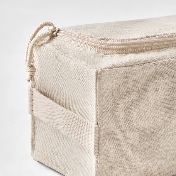 BOLLÖSUND toiletry bag, beige, 23x8x8 cm