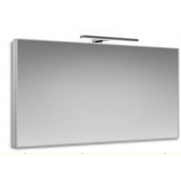 BATHROOM MIRROR BORDOSO NICKEL SPAZZ REVERSIBLE W/LAMP H 60 L 80 CM