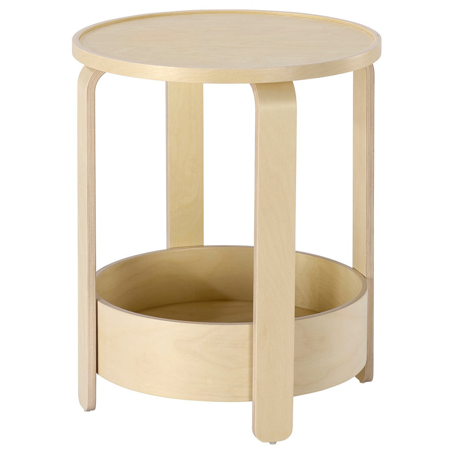 BORGEBY side table, birch veneer, 46 cm