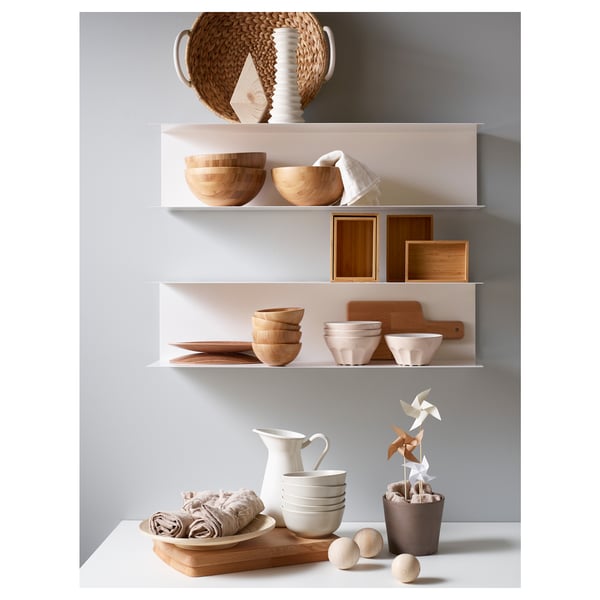 BOTKYRKA wall shelf, white, 80x20 cm