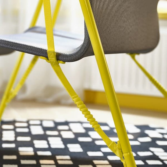 Ikea BRÄNNBOLL - Gaming easy chair, grey/bright yellow